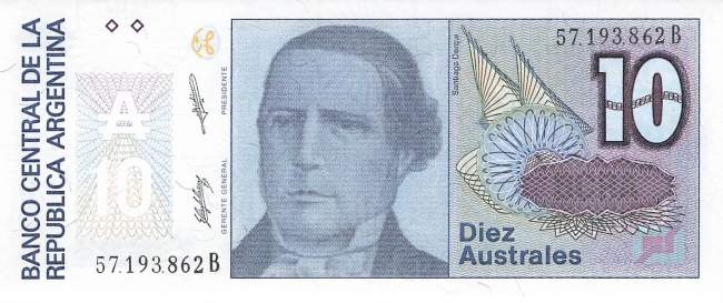 Argentinien p325b B 10Australes 1985